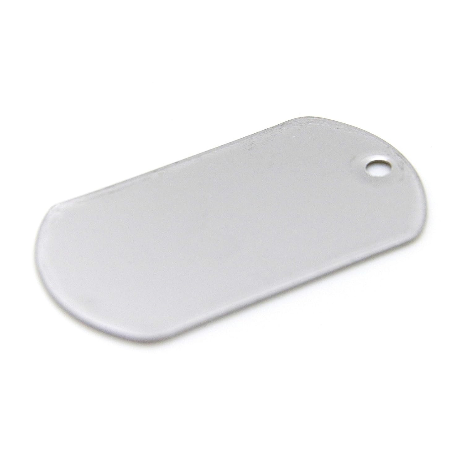 100 Blank Shiny Stainless Steel Dog Tags – Military Spec, Emboss-Ready, Engravin