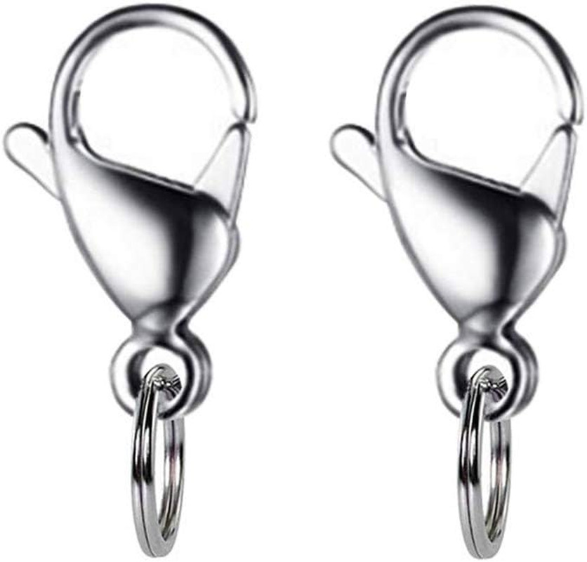 IVIA Dog Tag Clips / 316 Stainless Steel Lobster Buckle with Rings for Cat& Dog