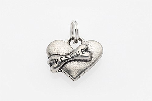 Big Paw Dog Collar Charm / Zipper Pull – Rescue Dog Heart