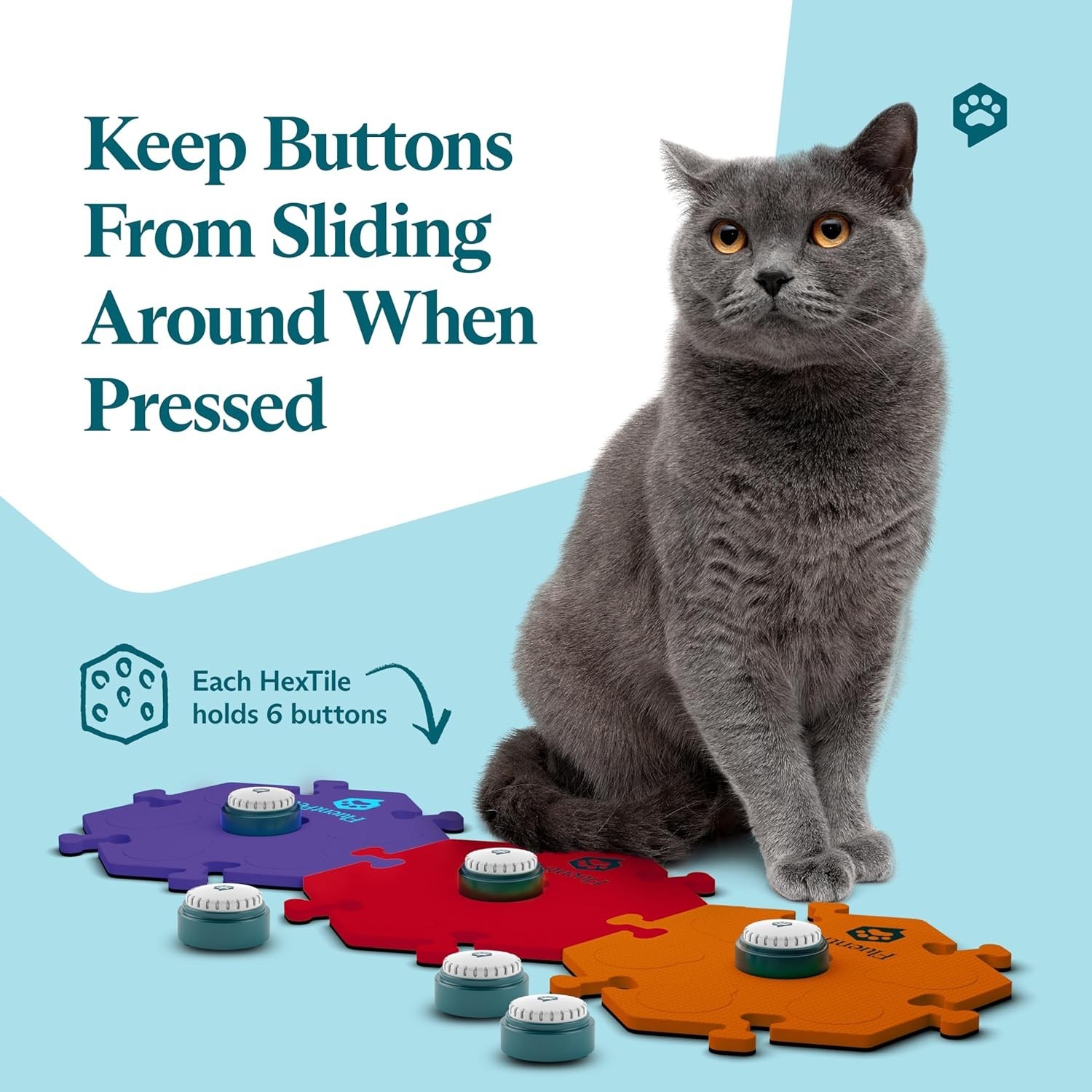 Pet Training Speaking Buttons Kit 6 Recordable Upward Sound Communication