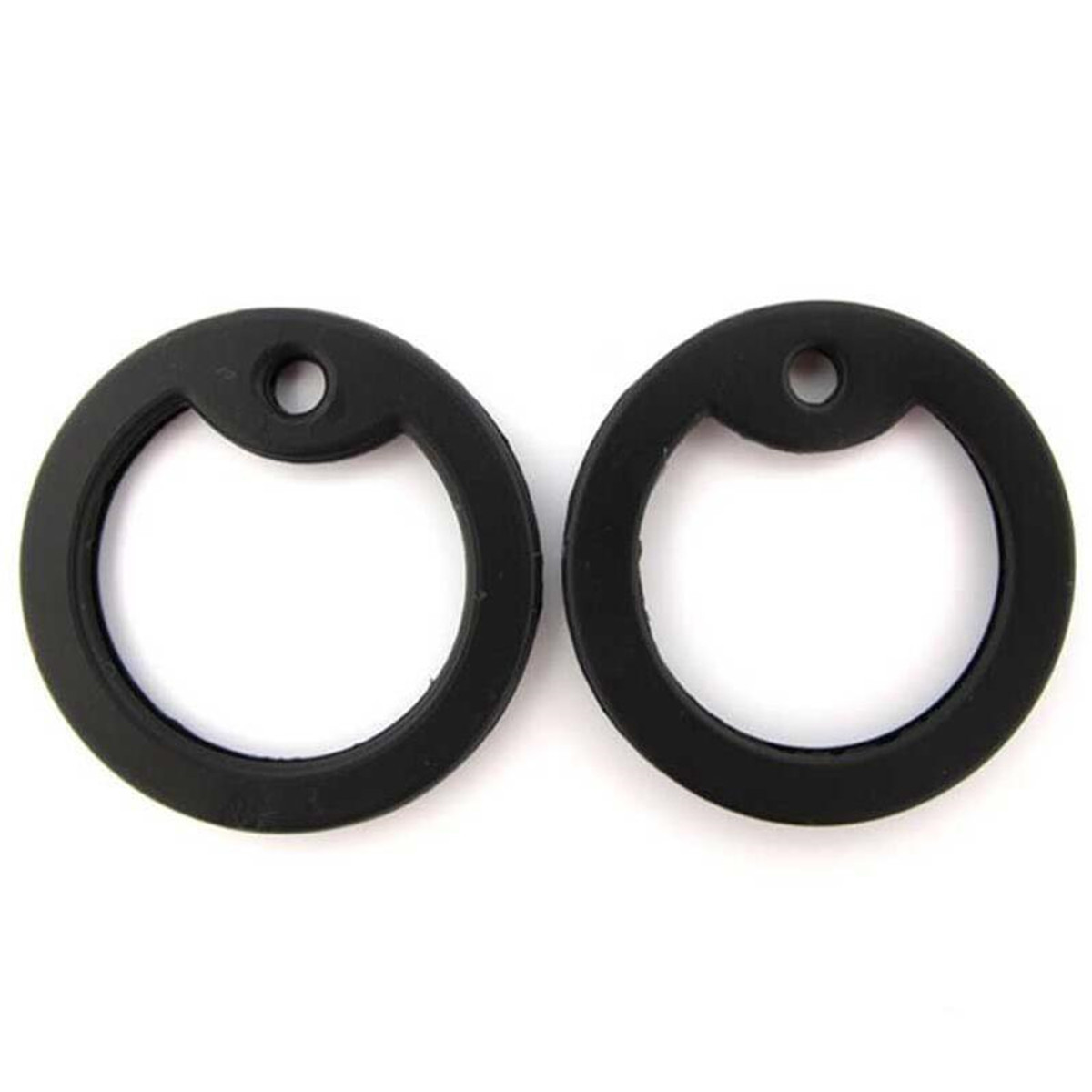 5Pcs Rubber Military Dog Pet Tag Noise Silencer Bumper Fastener Ring Black