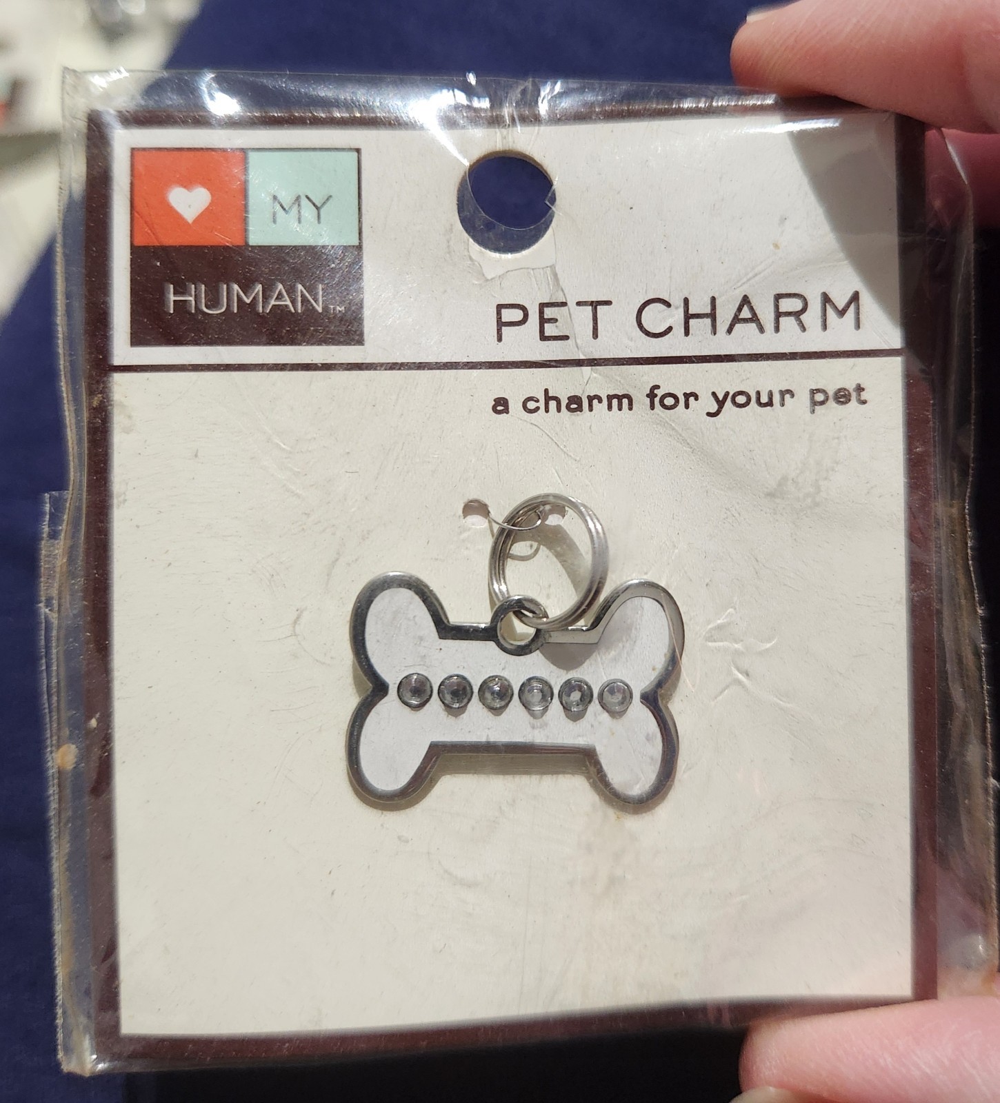 Pet Collar Charms I LOVE MY HUMAN Pet Charms