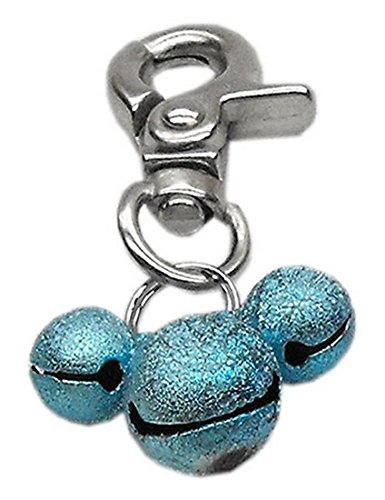 Mirage Pet Products Lobster Claw Bell Charm for Pets, Aqua