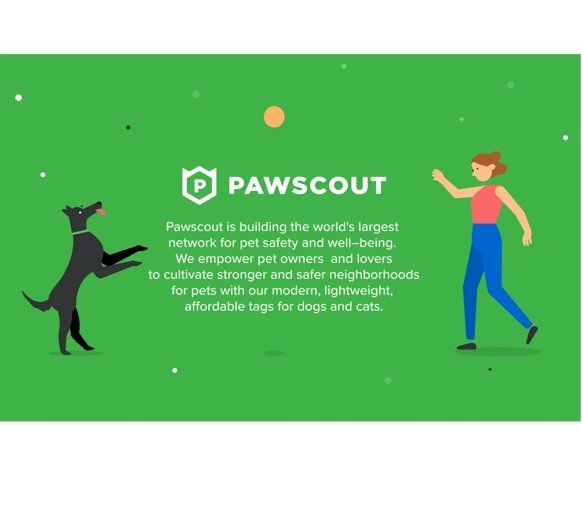 Pawscout Smarter Pet Tag Community Pet Finder Tracker GPS w/ App Dog Cat Sealed