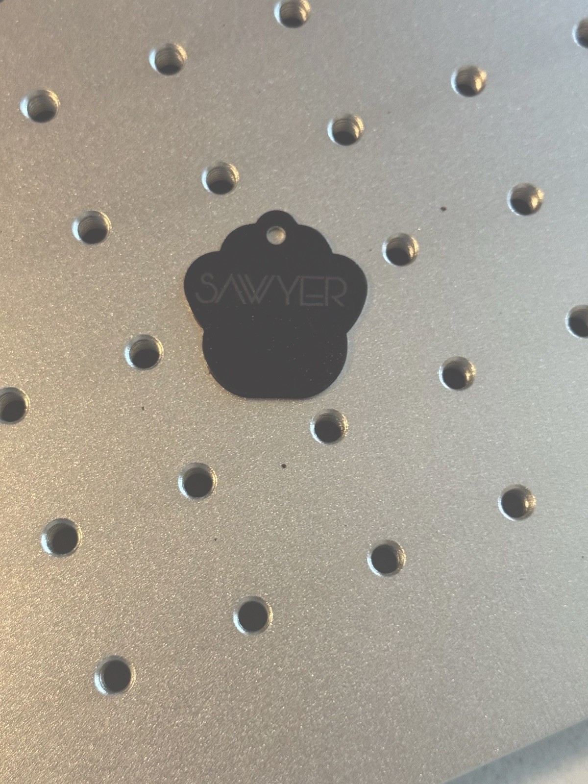 CUSTOM ENGRAVED PERSONALIZED PET TAG ID NAME TAGS BLACK PAW PRINT