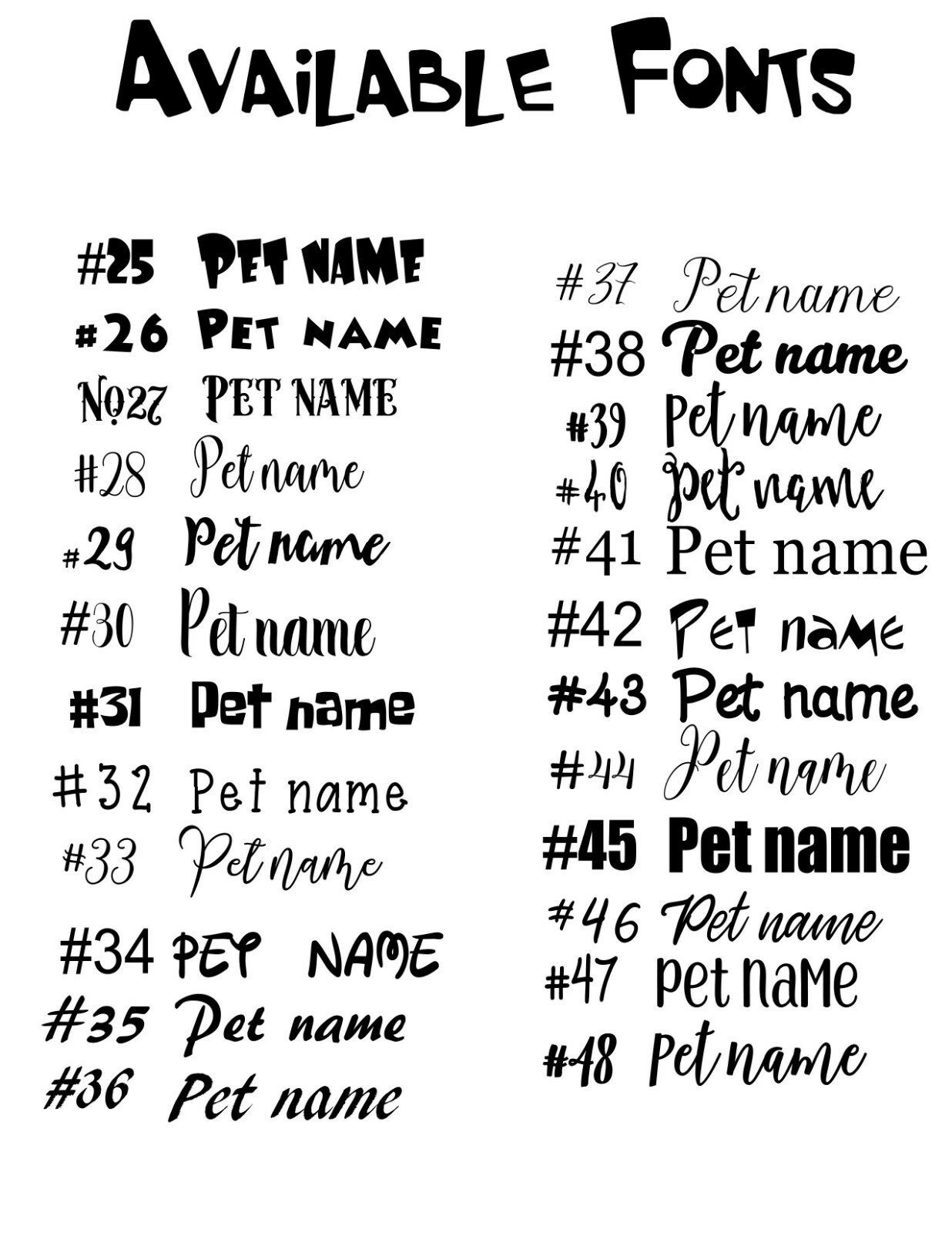 Pet ID Tag Floral Personalized Custom Double Sided Pet Tag w/name & number
