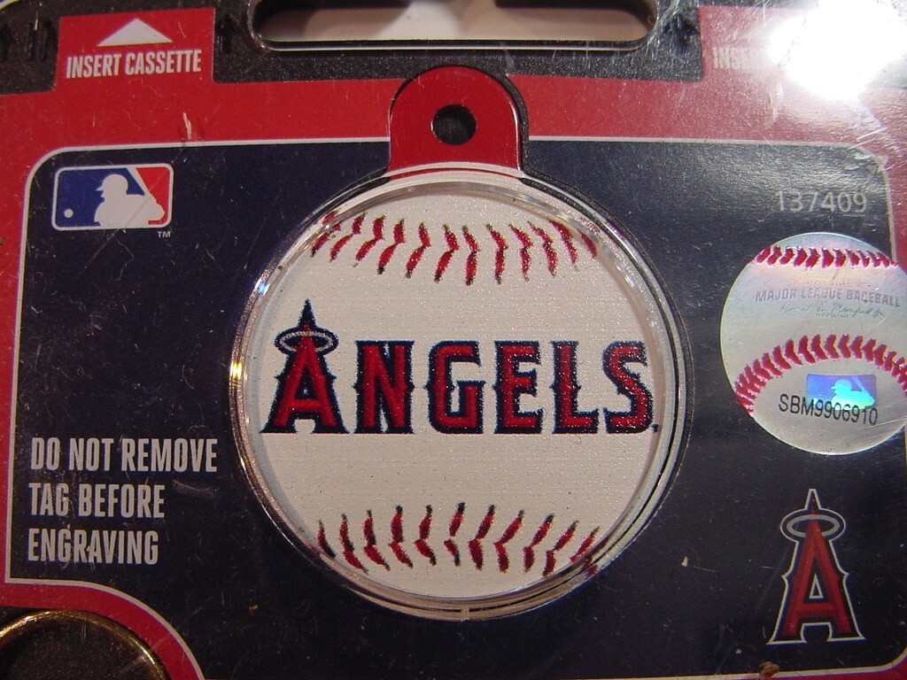 NEW – FIDO ENGRAVABLE PET I.D. TAG – LOS ANGELES ANGELS BASEBALL