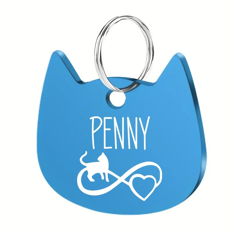Double-Sided Pet Tag, Custom Engraved Dog Cat ID | USA Made