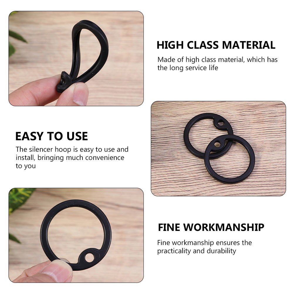 10 Pcs Dog Id Tag Hoop Silicone Accessories for Small