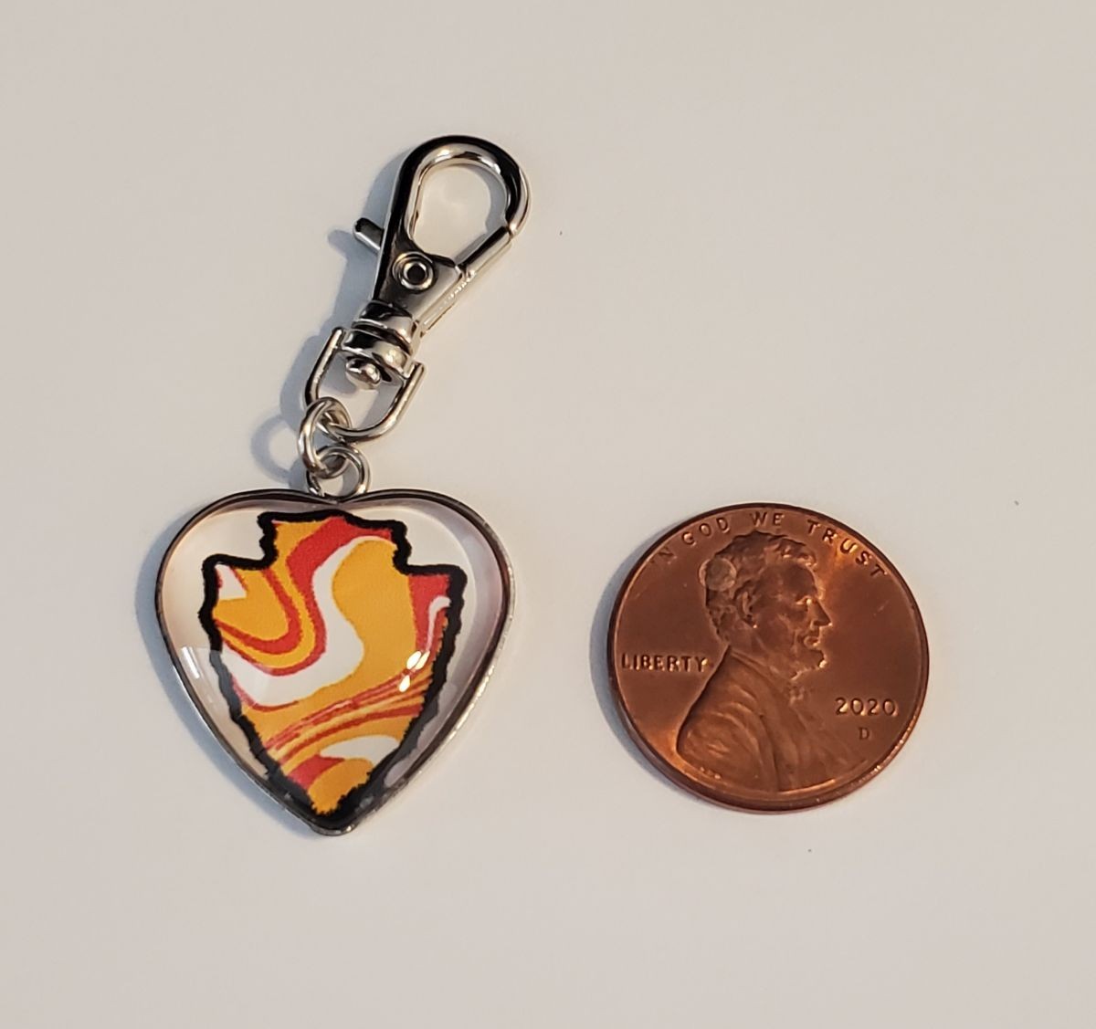 KC KANSAS CITY CHIEFS FOOTBALL BAG CHARM ZIPPER PULL PURSE WALLET DOG CAT COLLAR
