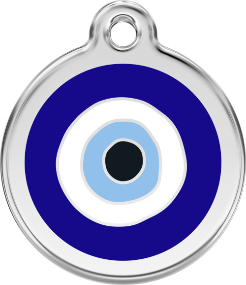 Evil Eye Dog Cat Pet ID Tag Charm Personalized Red Dingo – Lifetime Guarantee