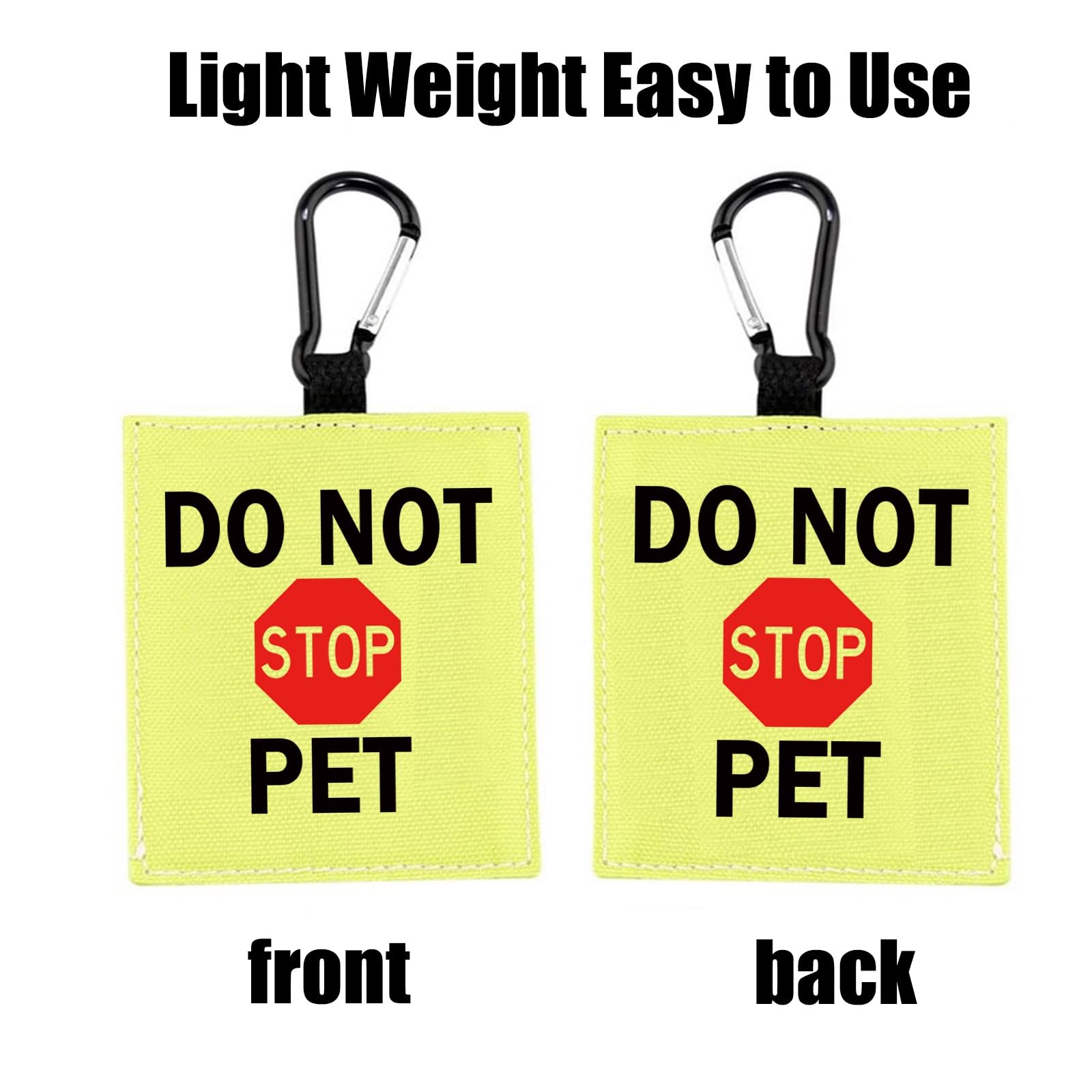 Do Not Pet Alert Hanging Patch Caution Stop Dog Nervous Vest Accessories