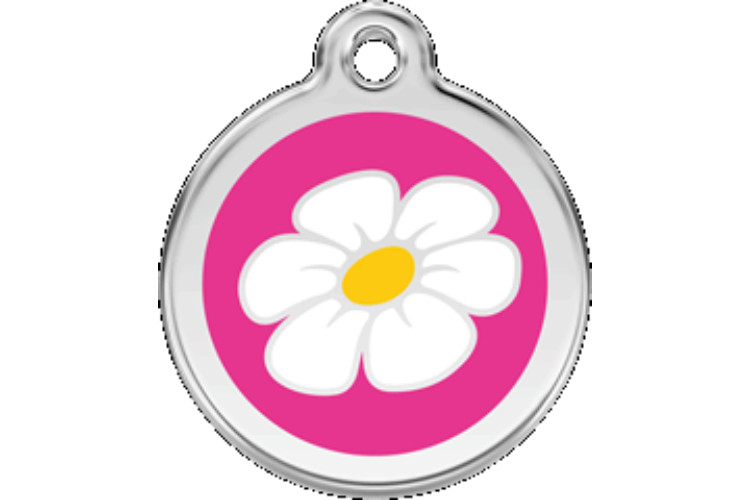 Red Dingo Dog Cat ID Pet Tag Engraved Free Shipping Life Guar Made USA Daisy