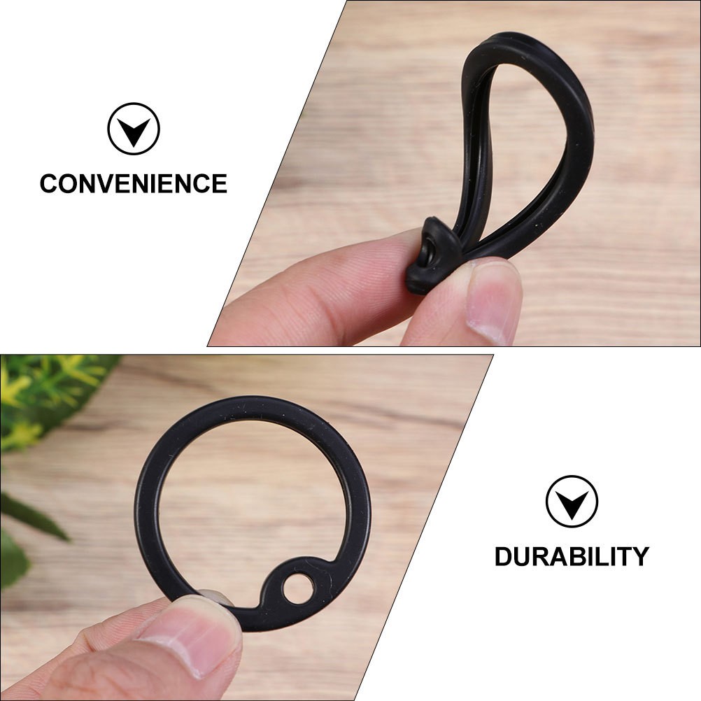 10 Pcs Dog Id Tag Hoop Silicone Accessories for Small