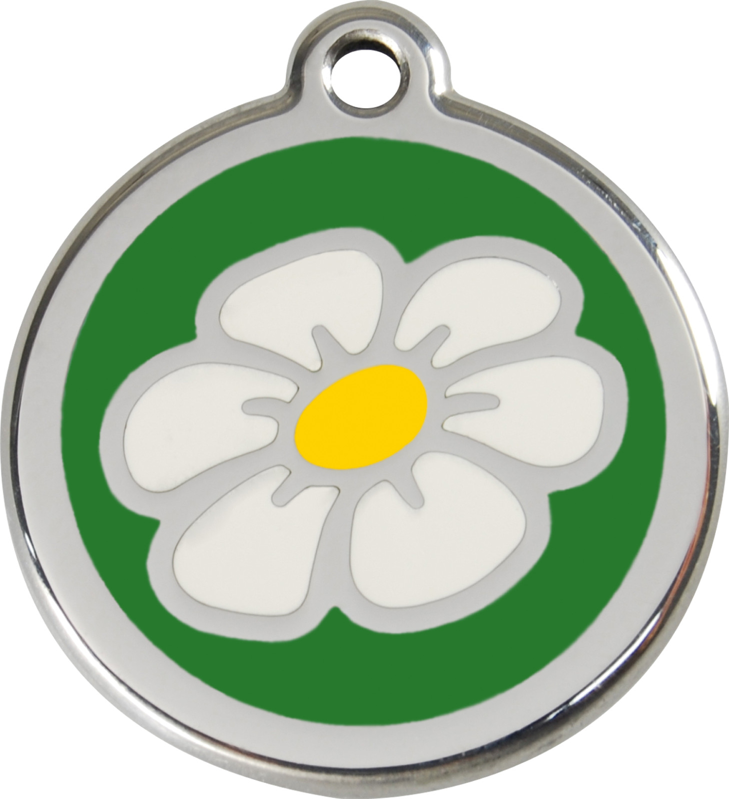 Steel Red Dingo Daisy ID Dog Tag Black Purple Blue Green Yellow Orange Red Pink