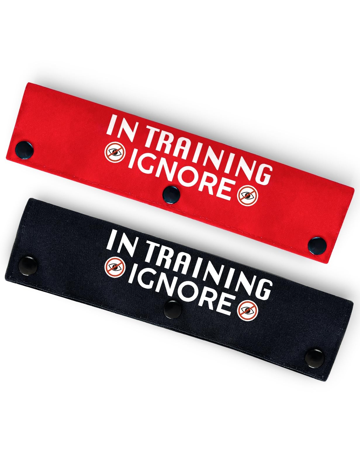 2 PCS Yellow In Training Dog Leash Sleeve Alert Wrap ID Patch Service Gift