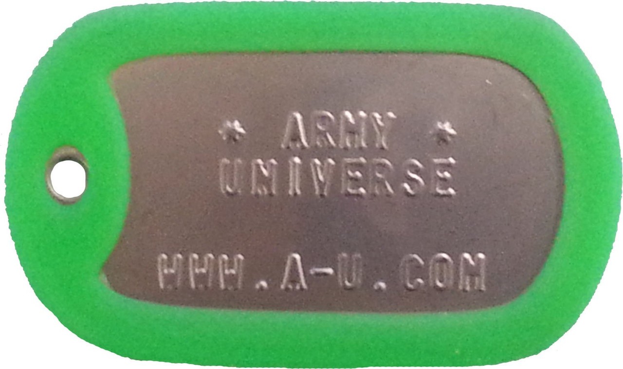 US Military Dog Tag Set ID Matte Metal ID Dog Tags Necklace Complete Set