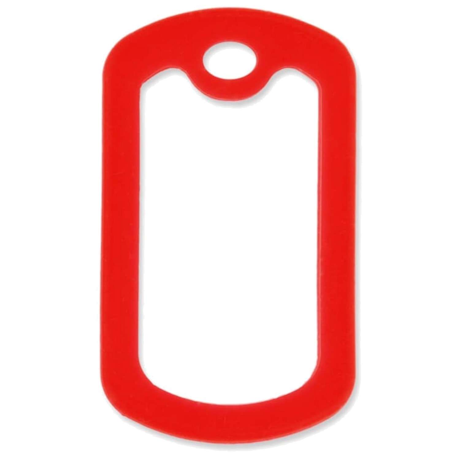 Engraved Dog Tag Holders – Red Silicone Silencers for Noise-Free Wear – 5 Pack
