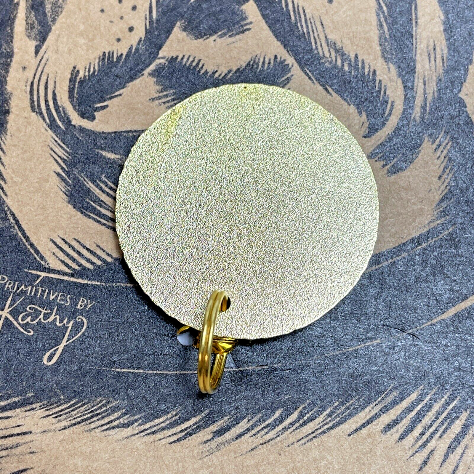 Pet Collar Charm Dog Hair Don’t Care Metal Enamel 1.25 Diameter Dog