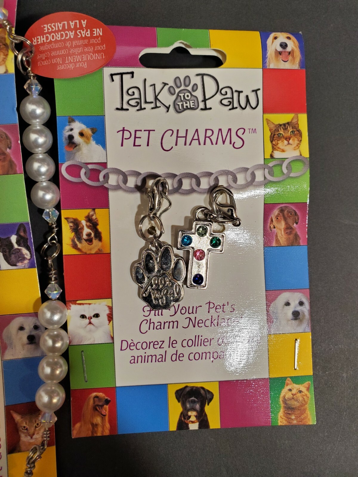 Talk to the Paw Dog 3 Charm Necklaces & 6 Pet Charms 10 – 18 inches