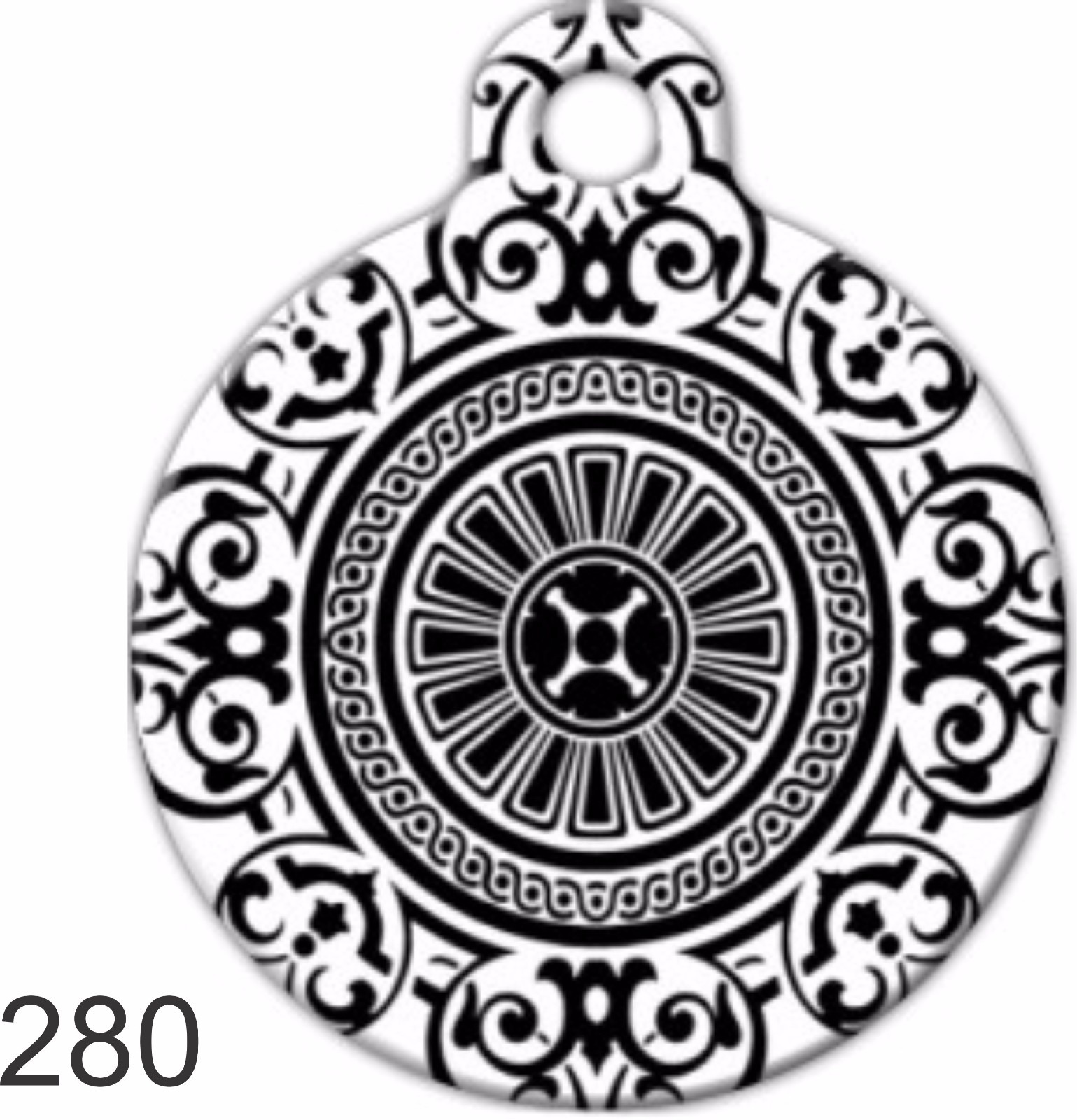 Pet Tags Personalized Pet ID tag for Dog and Cat ROUND Tags Charm Heavenly