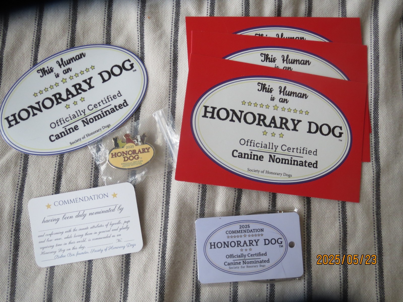 LOVE DOGS MORE THAN PEOPLE? Be an Honorary Dog. DOG-LOVER PIN w/ 6 FREE GIFTS