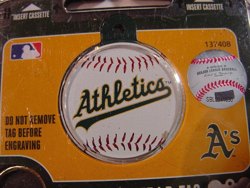 NEW – FIDO ENGRAVABLE PET I.D. TAG – OAKLAND ATHLETICS A’S