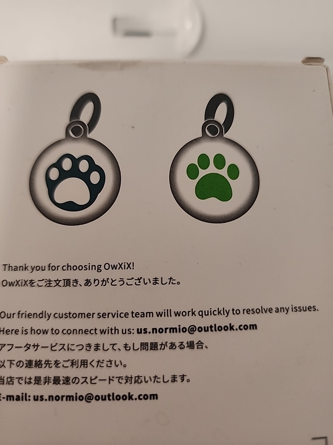 Silicone Air Tags Case Pet Tag For Dogs Or Cats Round Blue & Green Paws Location