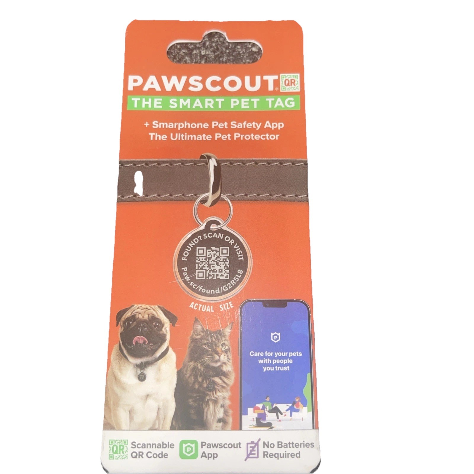 🐾 PAWSCOUT The Smart Pet Tag QR Finder For Dogs Cats Smartphone Pets Safety App
