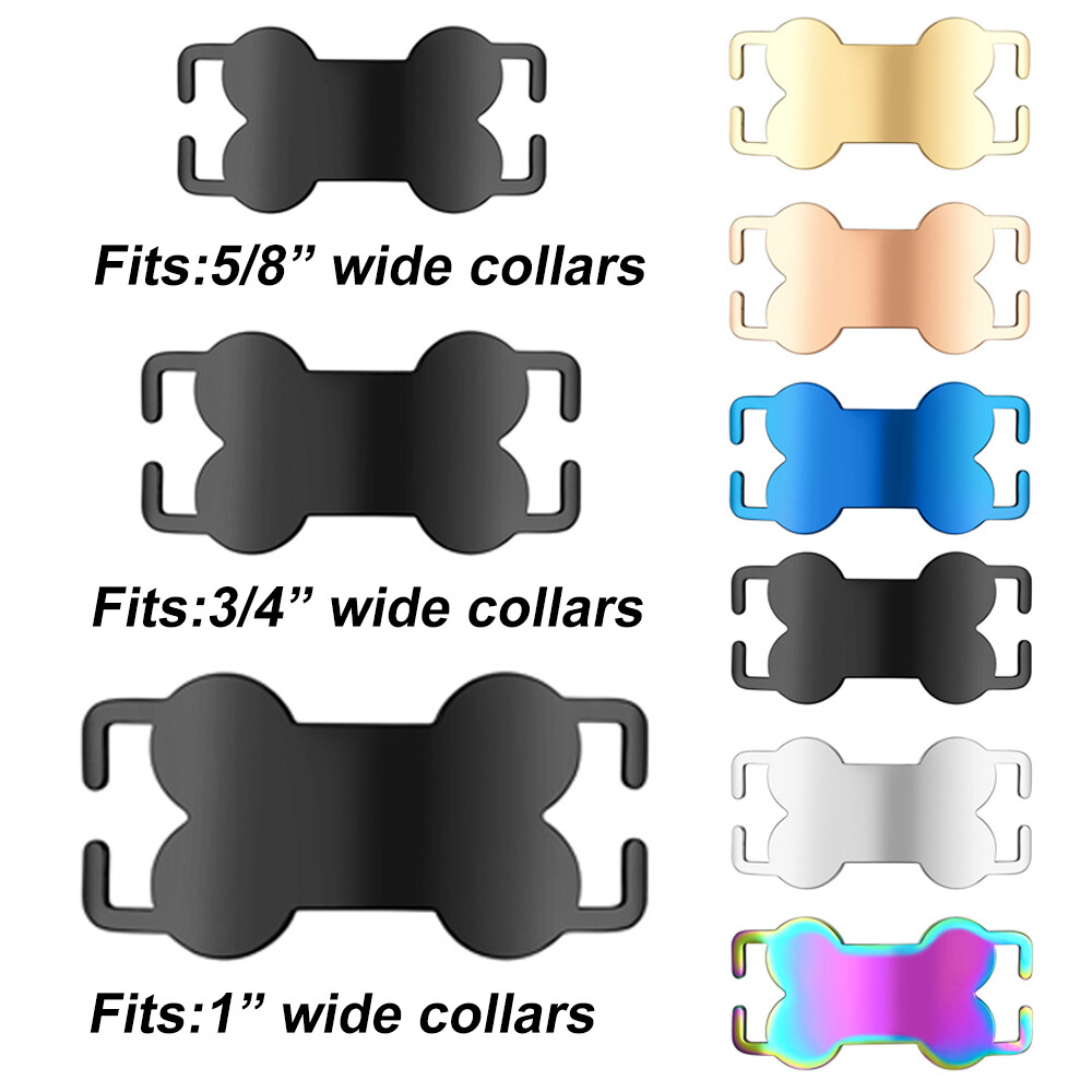 10 Pack Blank Open Slide On Dog Bone ID Tag Stailess Steel Pet ID Name Cat Tags