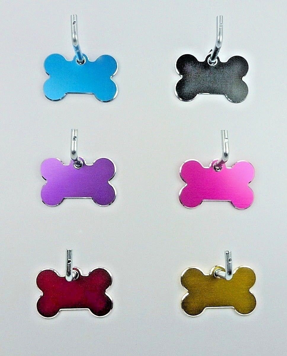 Pet Tags ~ Small Milled Bones ~ Engraved to Order