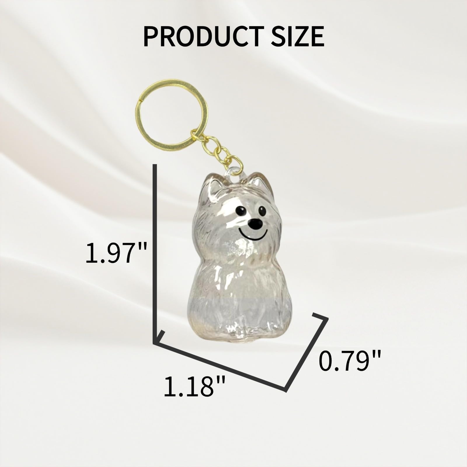 4 Pack Dog Hair Keychain | Pet Memorial Keepsake Bottle
