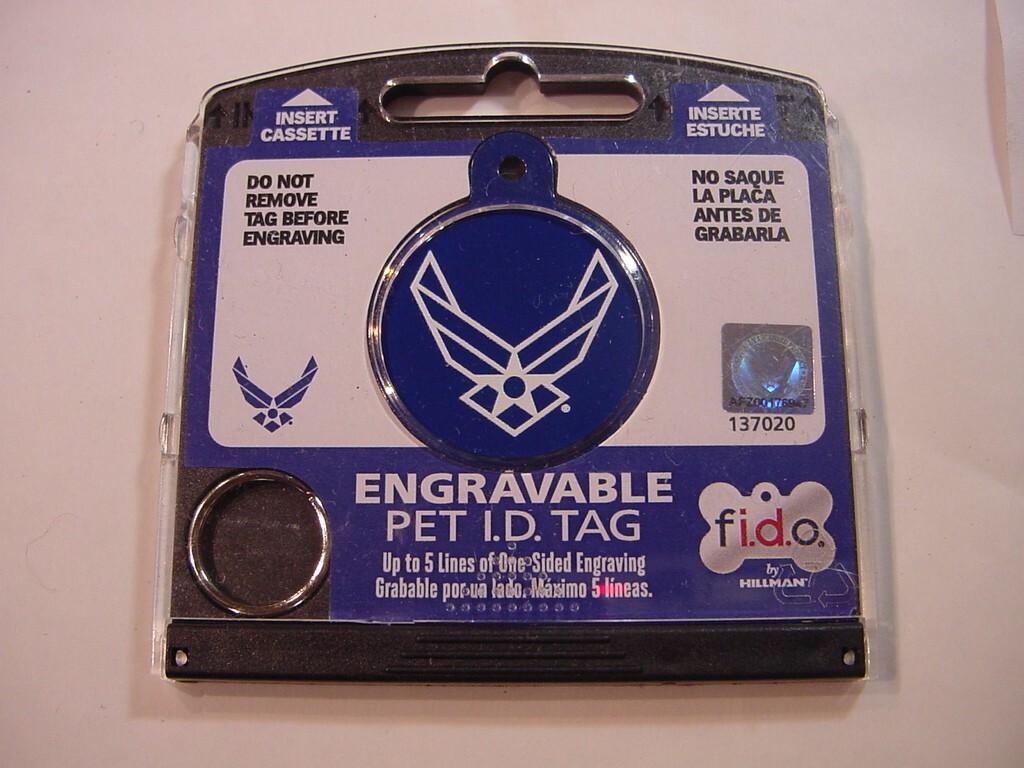 NEW – FIDO ENGRAVABLE PET I.D. TAG – US NAVY