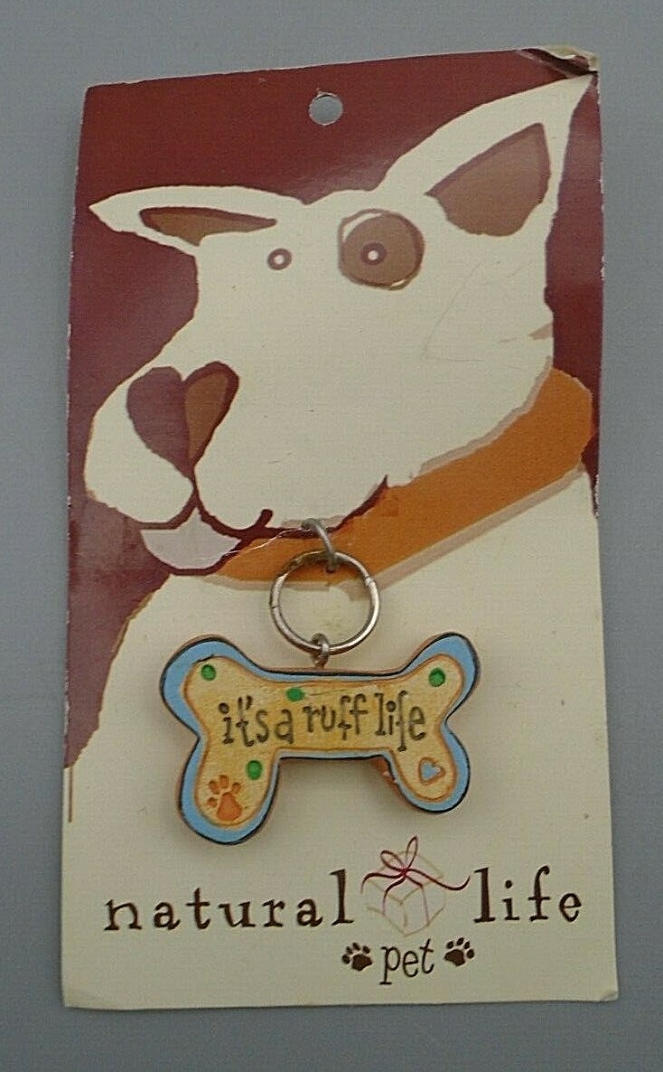 Natural Life Pet It’s A Ruff Life Dog Collar Charm