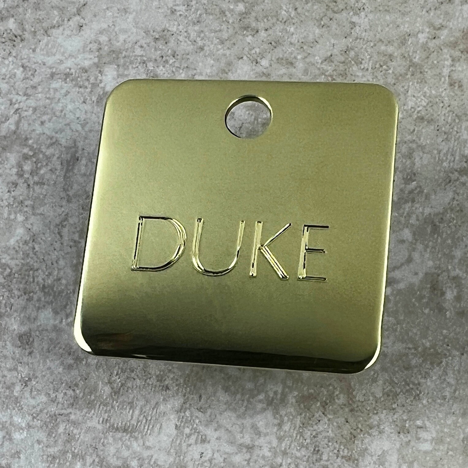 Custom Engraved Dog Tags Personalized Dog Collar Pet ID Tags SQUARE DANCE BRASS