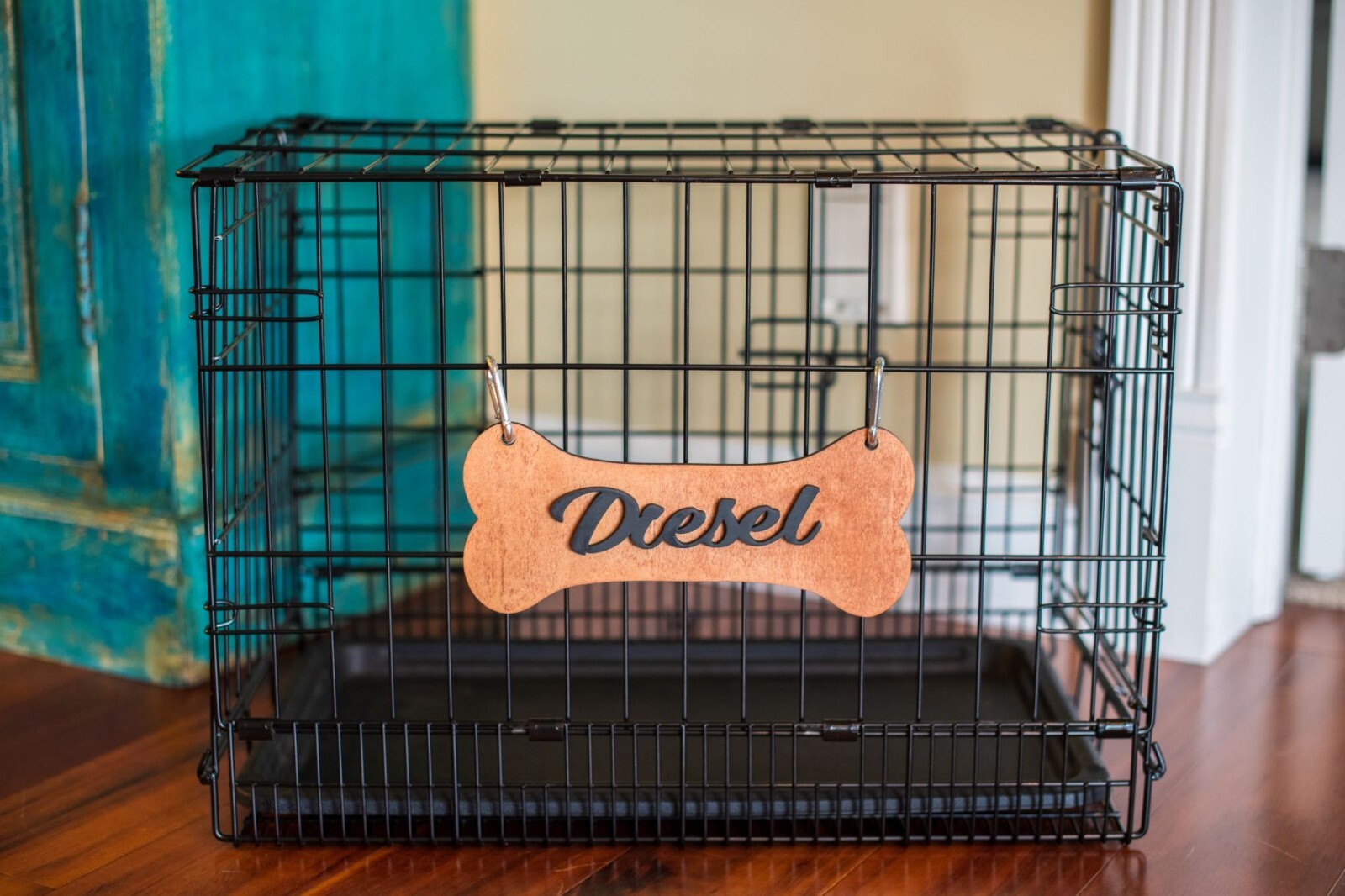 Personalized Dog Sign, Puppy Sign, Wood Dog Crate Sign, Kennel Sign, Crate Tag