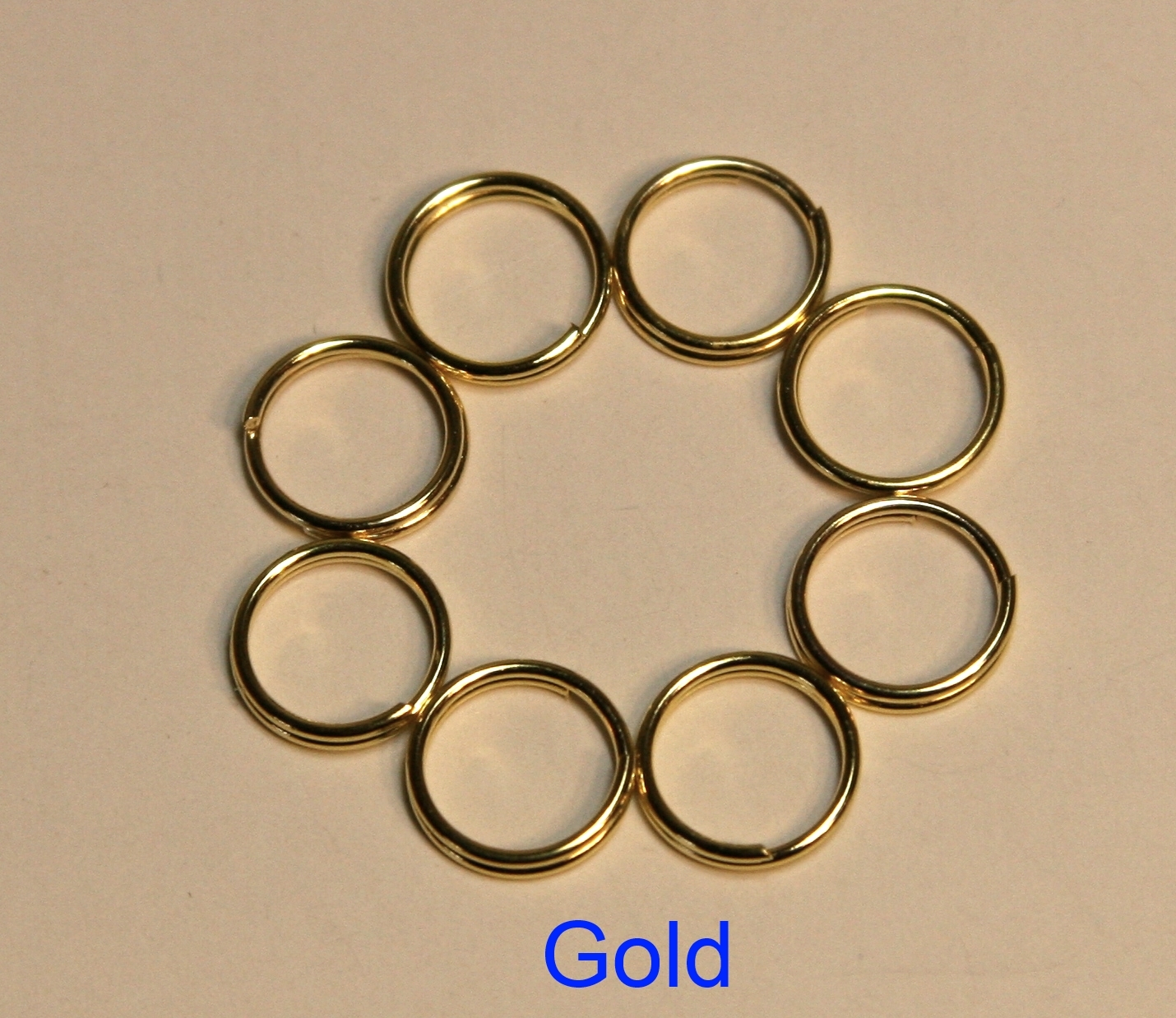 5mm,6mm,7mm,8mm,9mm Split Ring DOUBLE connector 6 Colors