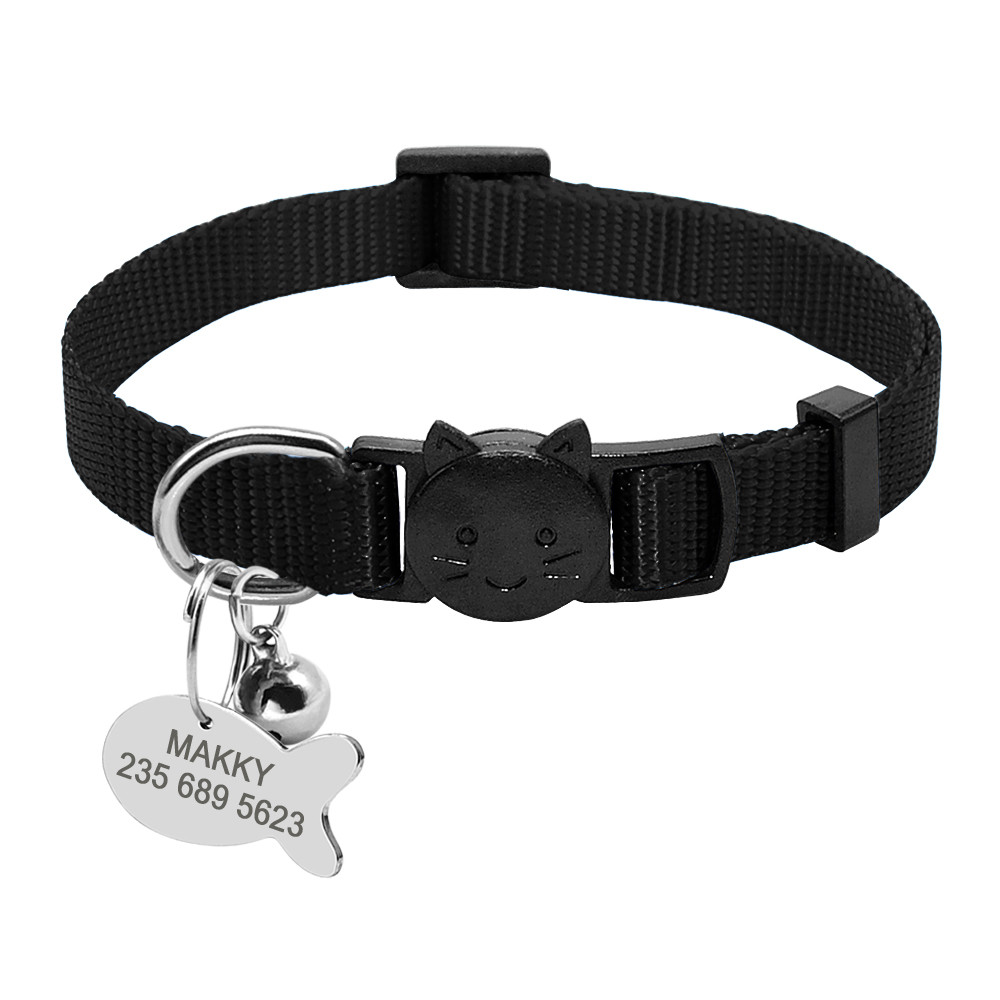 20/50pcs Heart/Fish Shape Cat Dog Tags Personalized Engraved Puppy ID Name Tag