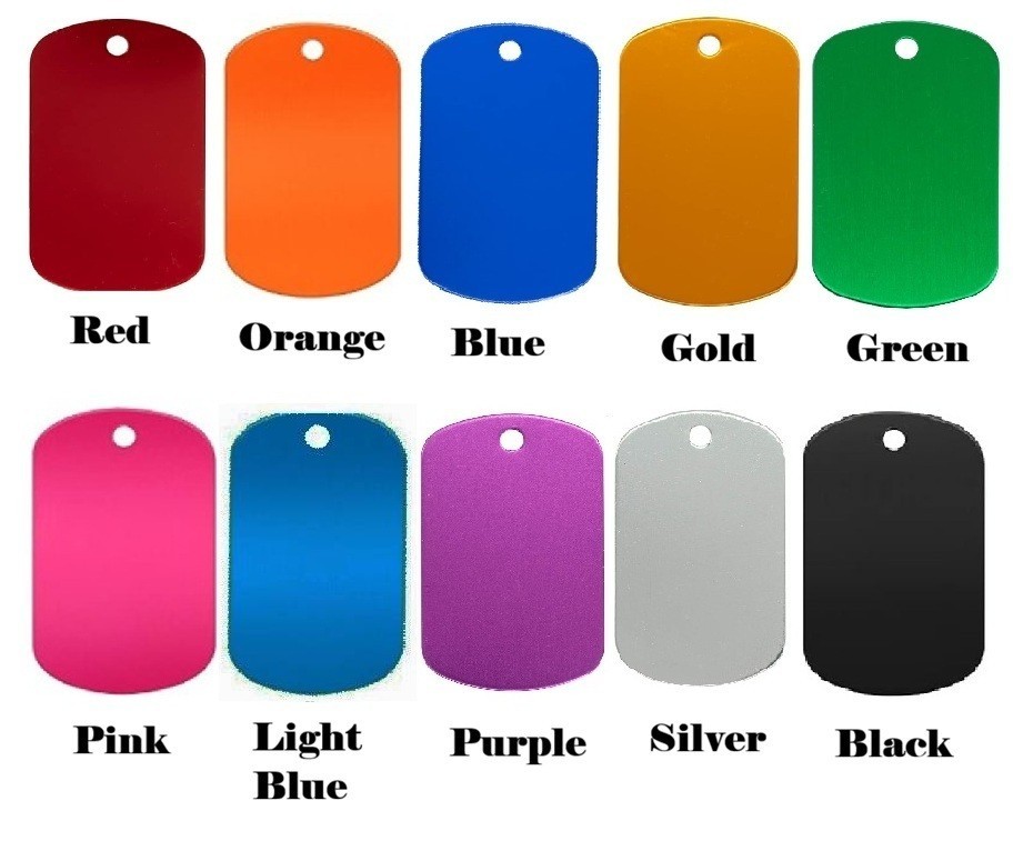 Custom Engraved Pet ID Tag Dog Name Tag Cat Collar Tag Personalized Aluminum