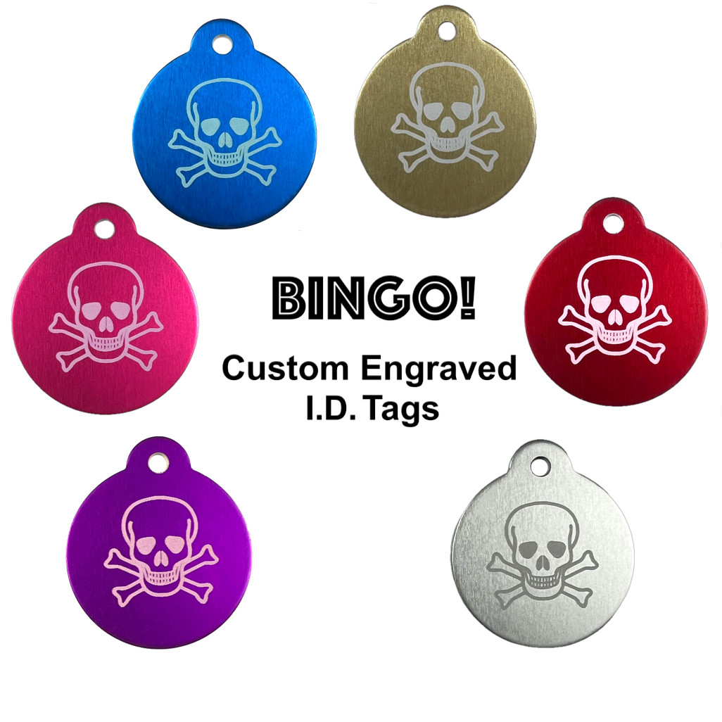 Custom Engraved Dog Tags Personalized Dog Collar Pet Tags Engraved Pet ID DANGER