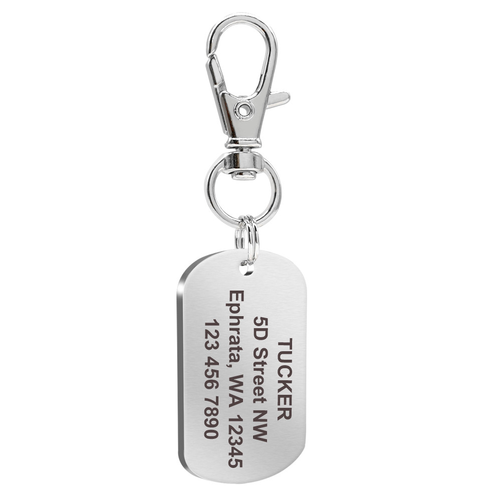 Military Dog Tags Custom Engraved Army Identity Dog Name Tag Stainless Steel