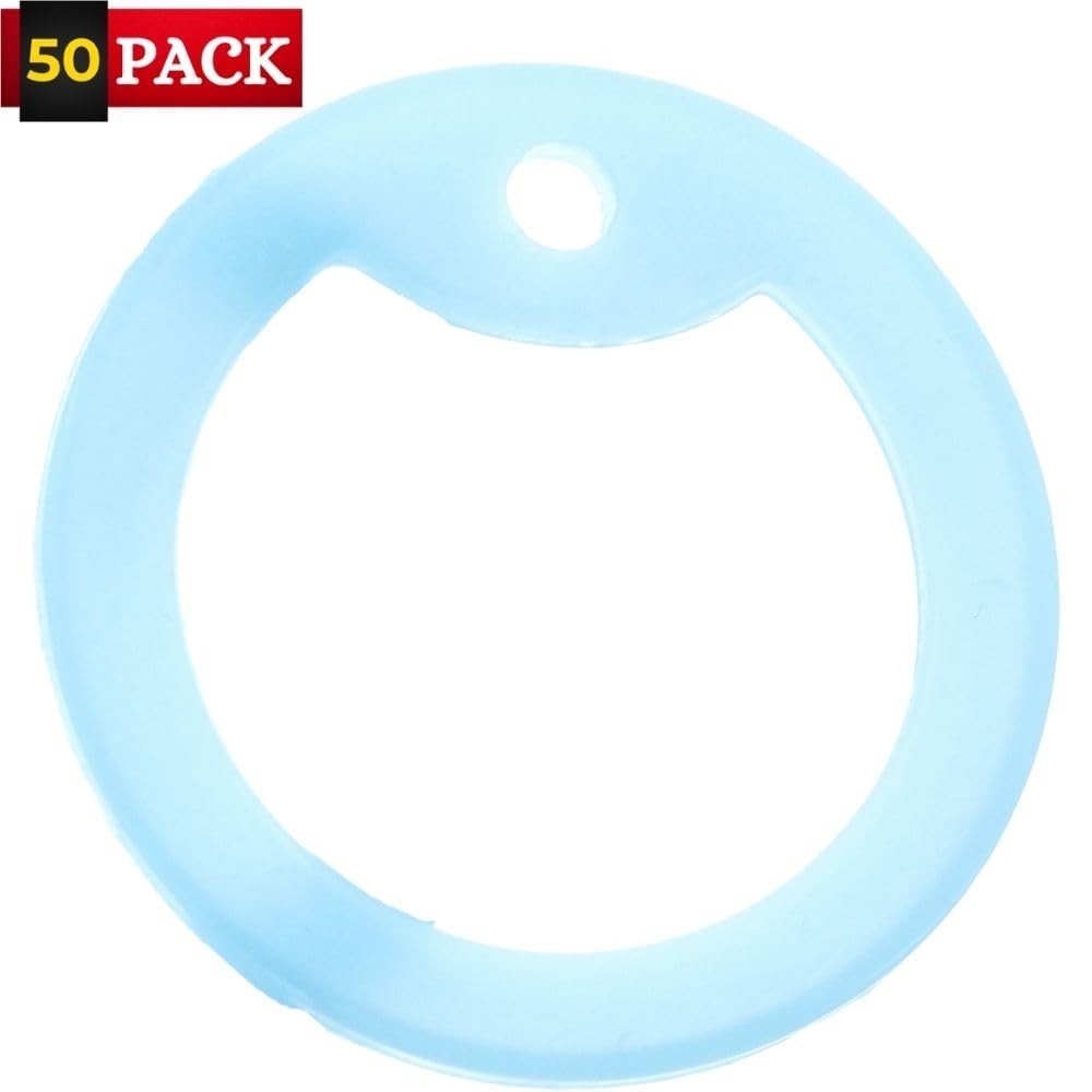 ARMYU Military Dog Tag Silencers Round Silicone Rubbers Army Dog Tags 50-Pack