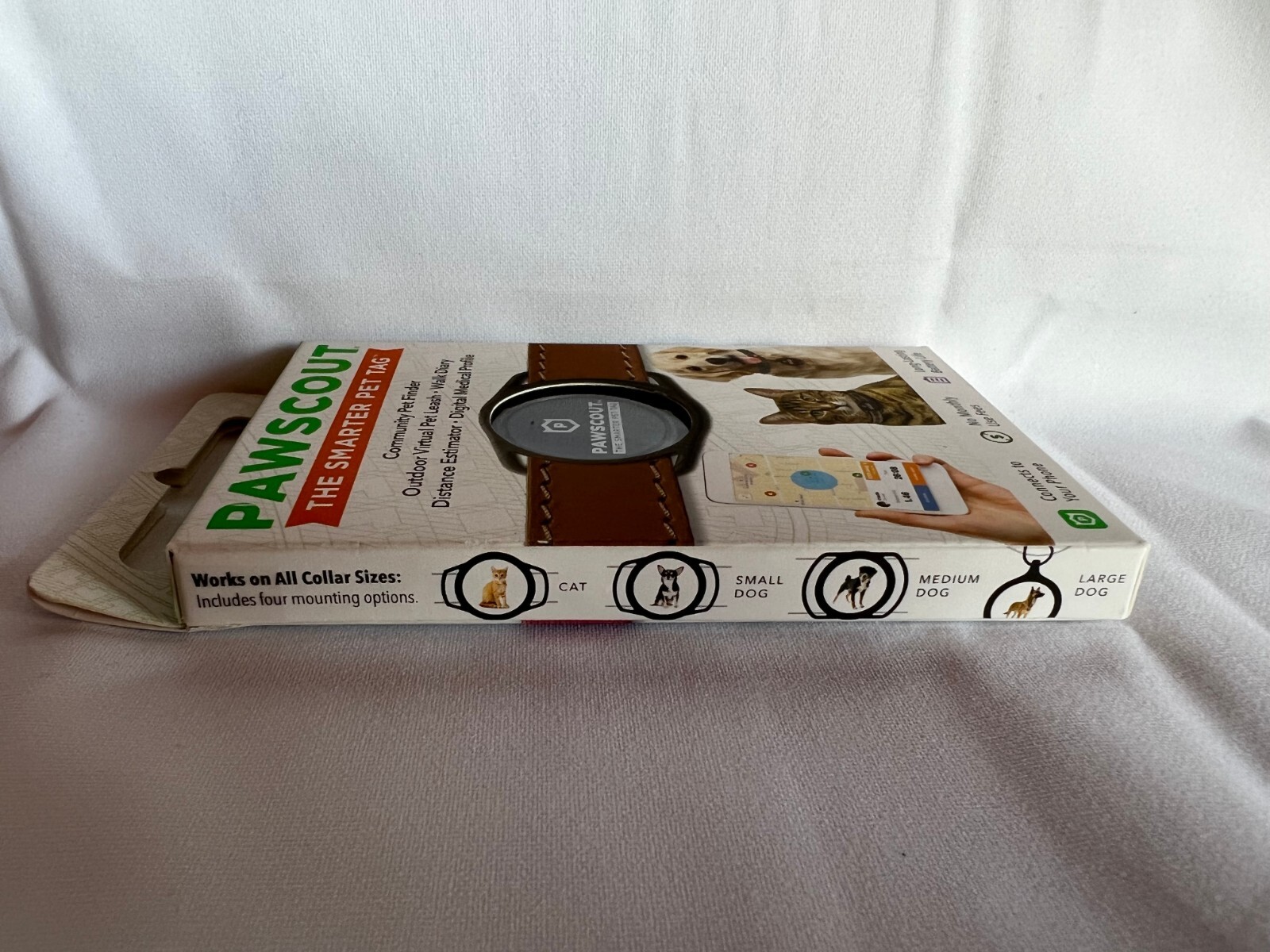 PAWSCOUT The Smarter Pet Tag Community Pet Finder Virtual Pet Leash BRAND NEW