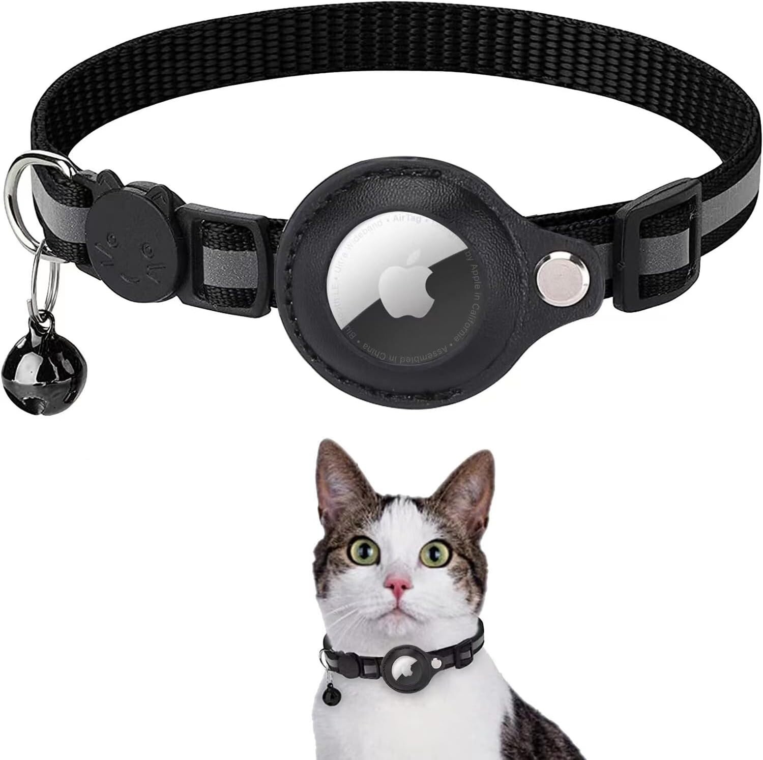 Pet Daily Kit Cat Collars with Reflective Strips, Airtag Collars, Kitten Collars