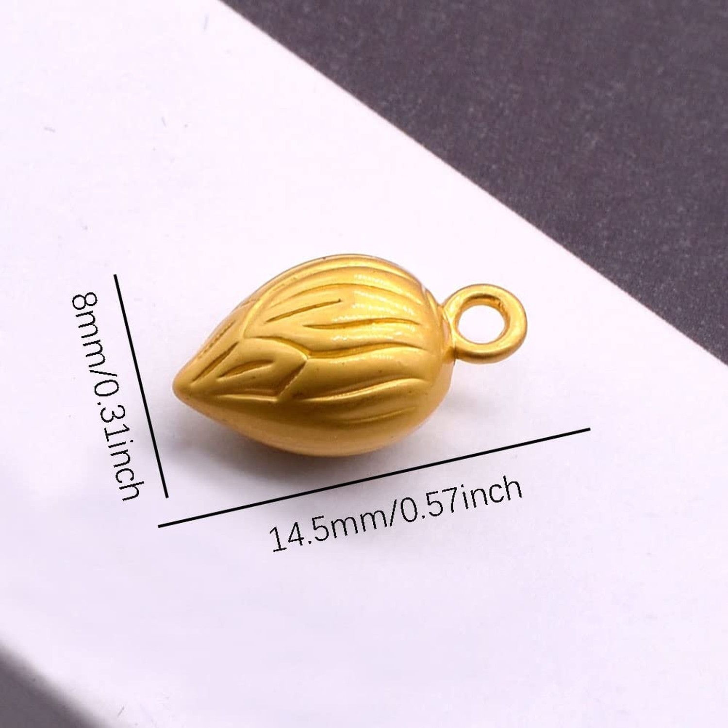 Gold Flower Shoe Mini Charms Golden 10 Pcs Alloy Enamel Brass Small Pendants …
