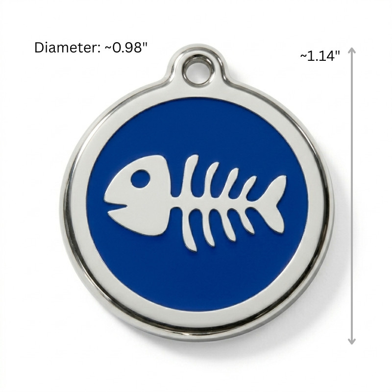 Personalized Enamel Dog Cat ID Tag Multiple Designs Custom Engraved Pet Tags