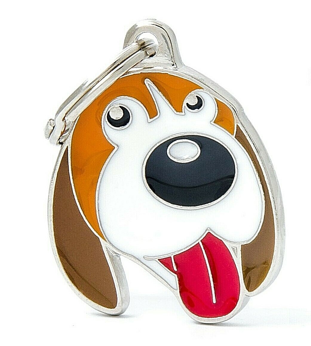 Beagle Dog ID Tag (04) – Engraved FREE – Personalised Identity – Charm