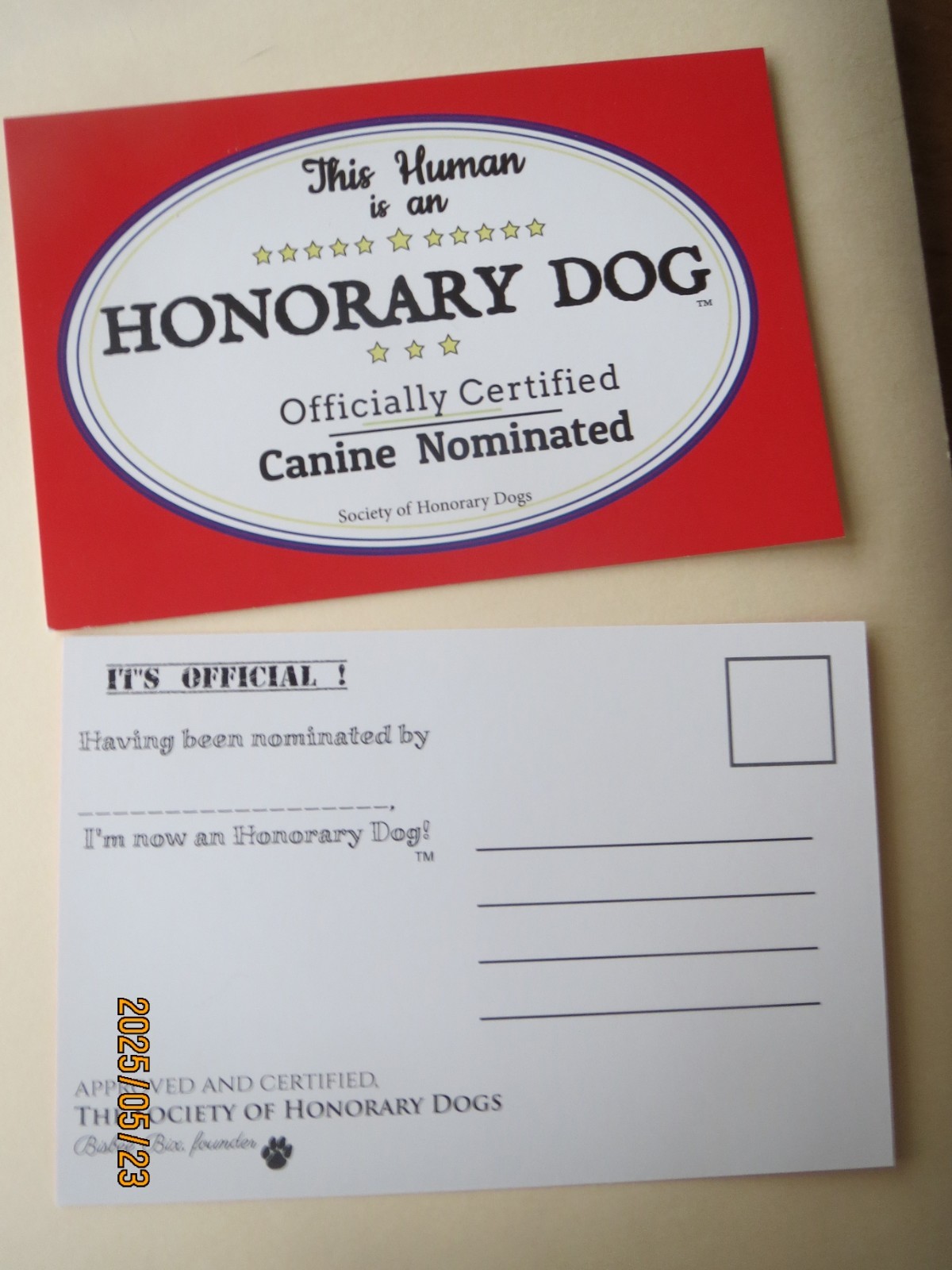 LOVE DOGS MORE THAN PEOPLE? Be an Honorary Dog. DOG-LOVER PIN w/ 6 FREE GIFTS