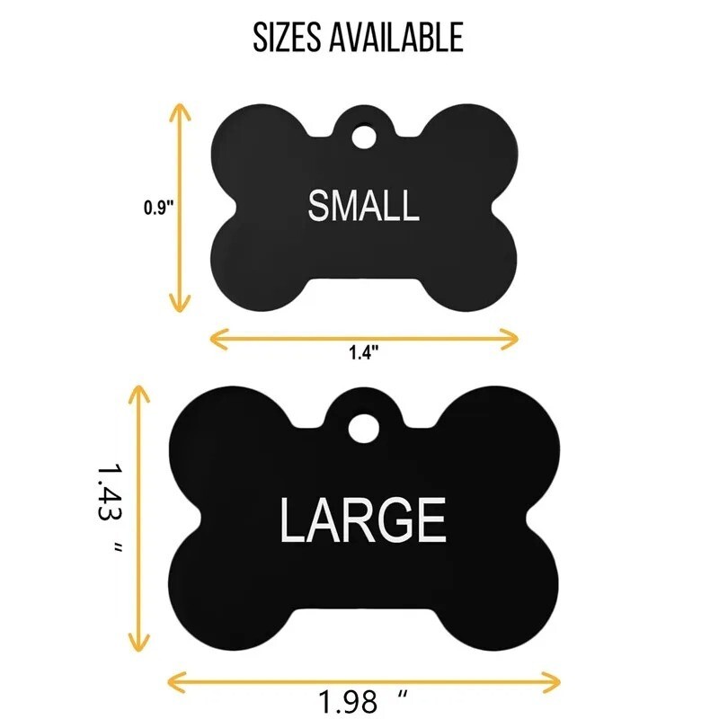 Personalized Pet ID Tag Dog Cat Nameplate Collar Custom Tag for Dog Cat Collar