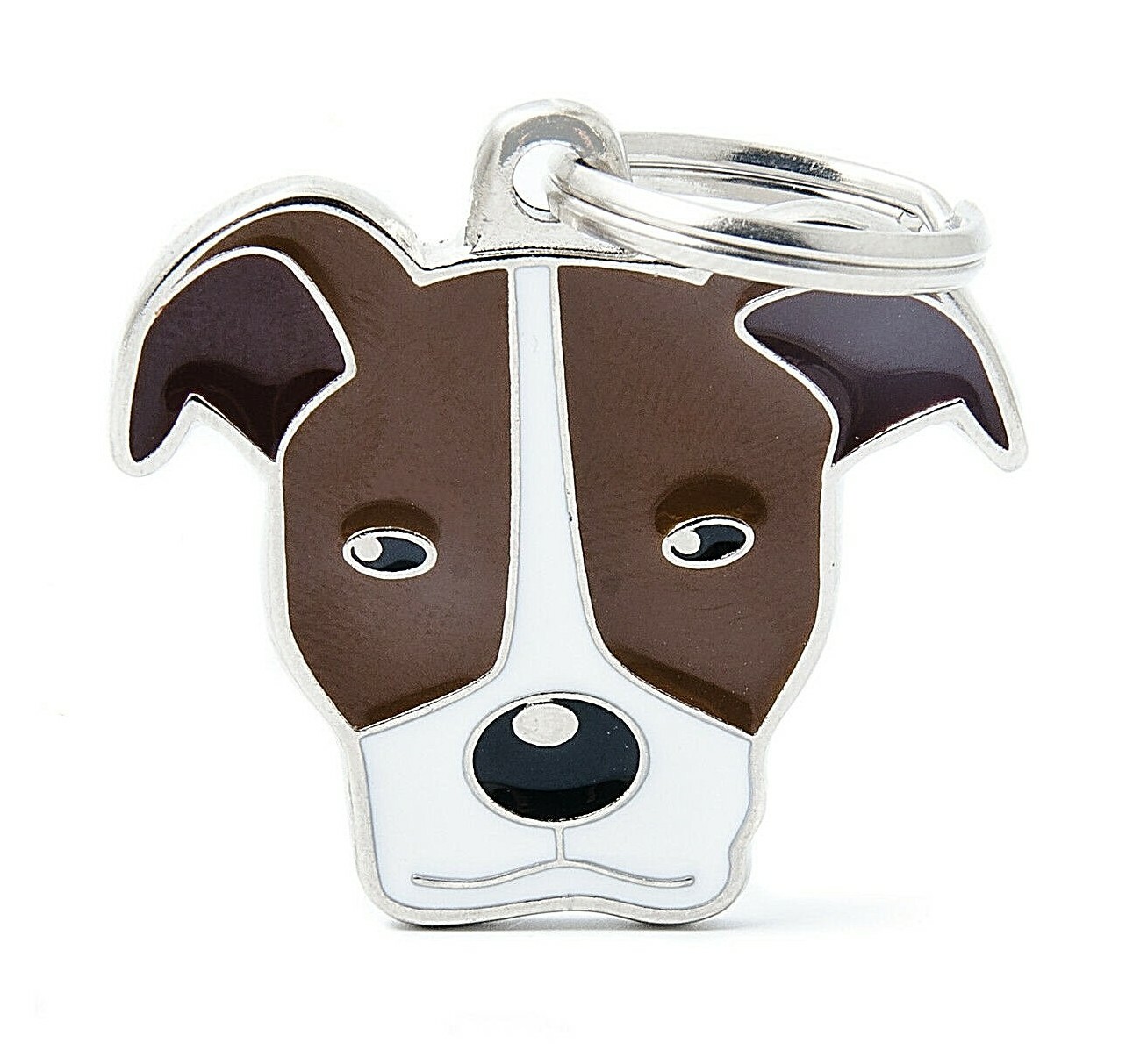Pitbull Terrier Dog ID Tag (06) – Engraved FREE – Personalised – Charm – Keyring